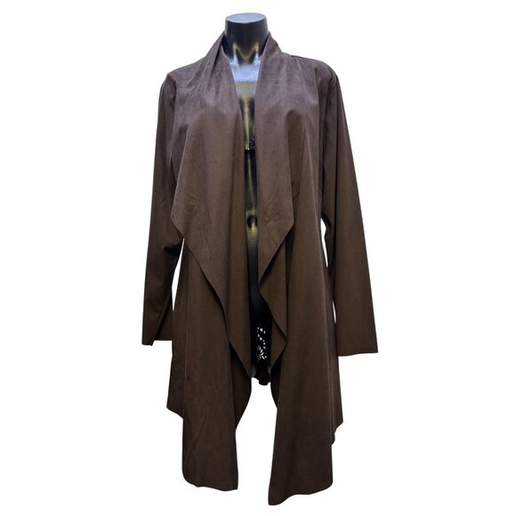 Soft Surroundings Sweaters - Soft Surroundings Brown Open Front Cardigan Size L